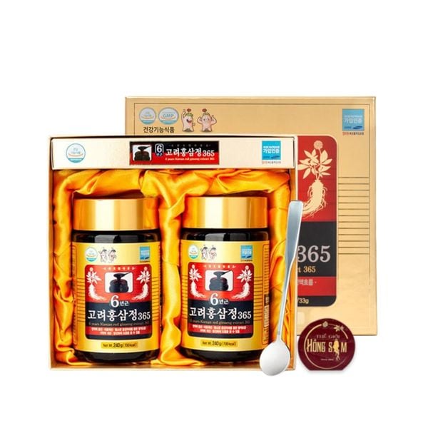 Cao Hồng Sâm 365 Hàn Quốc Daehan Hộp 2 Lọ x 240g