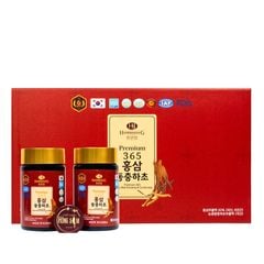 Cao Hồng Sâm Đông Trùng Hạ Thảo 365 Hàn Quốc Hộp 4 Lọ x 240g