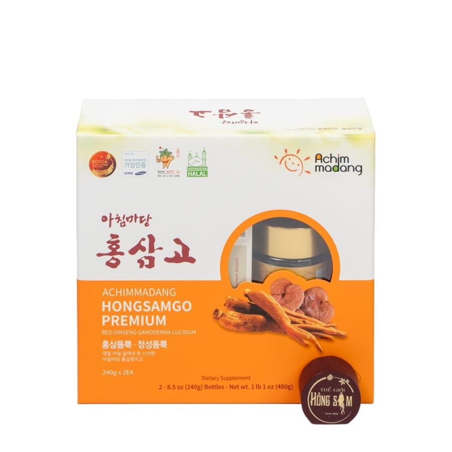 Cao Hồng Sâm Linh Chi Achimmadang 240g x 2 lọ Hàn Quốc