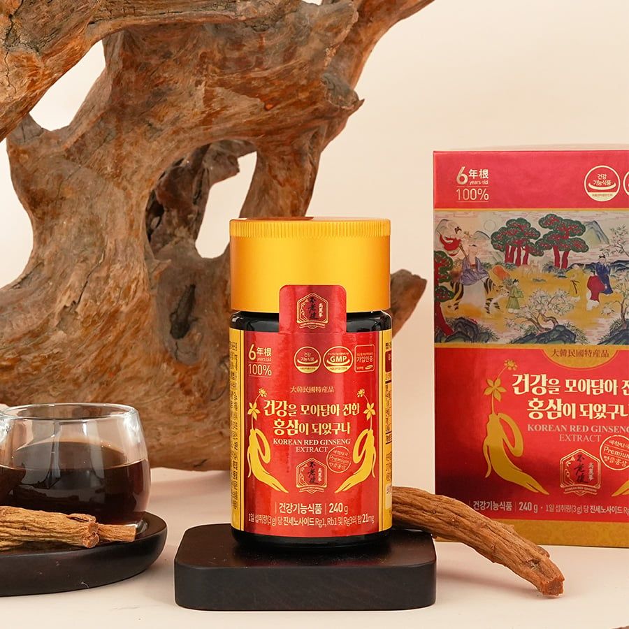 Cao Hồng Sâm Nguyên Chất Premium Daedong Hàn Quốc Hộp 1 Lọ 240g
