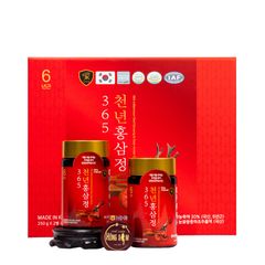 Cao Hồng Sâm Nhung Hươu Linh Chi 365 Hàn Quốc Hộp 2 Lọ x 250g