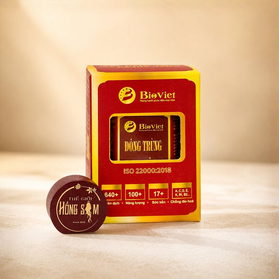 Đông Trùng Hạ Thảo Khô Sấy Thăng Hoa BioViet Hộp 10g