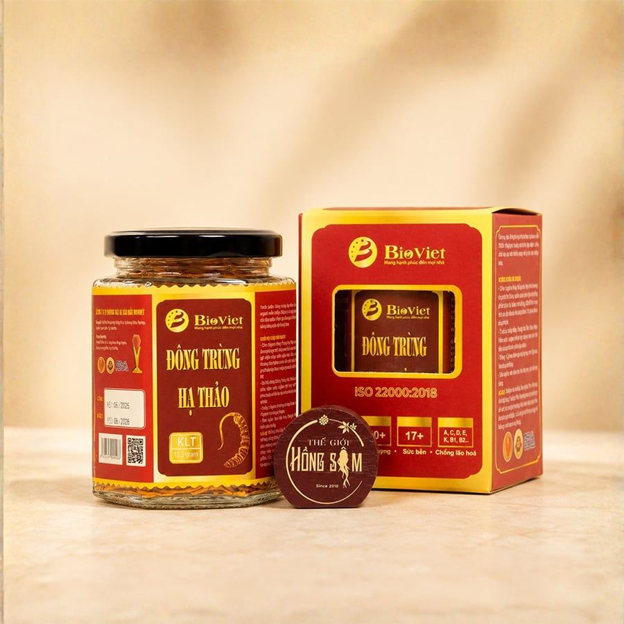 Đông Trùng Hạ Thảo Khô Sấy Thăng Hoa BioViet Hộp 10g