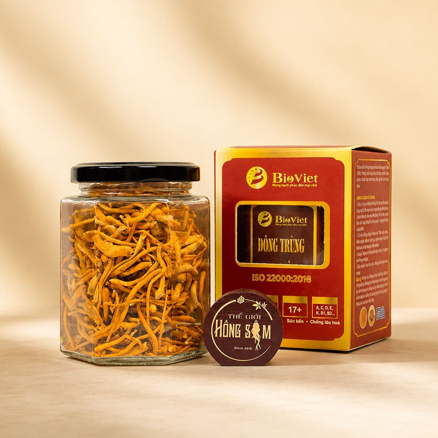 Đông Trùng Hạ Thảo Khô Sấy Thăng Hoa BioViet Hộp 10g