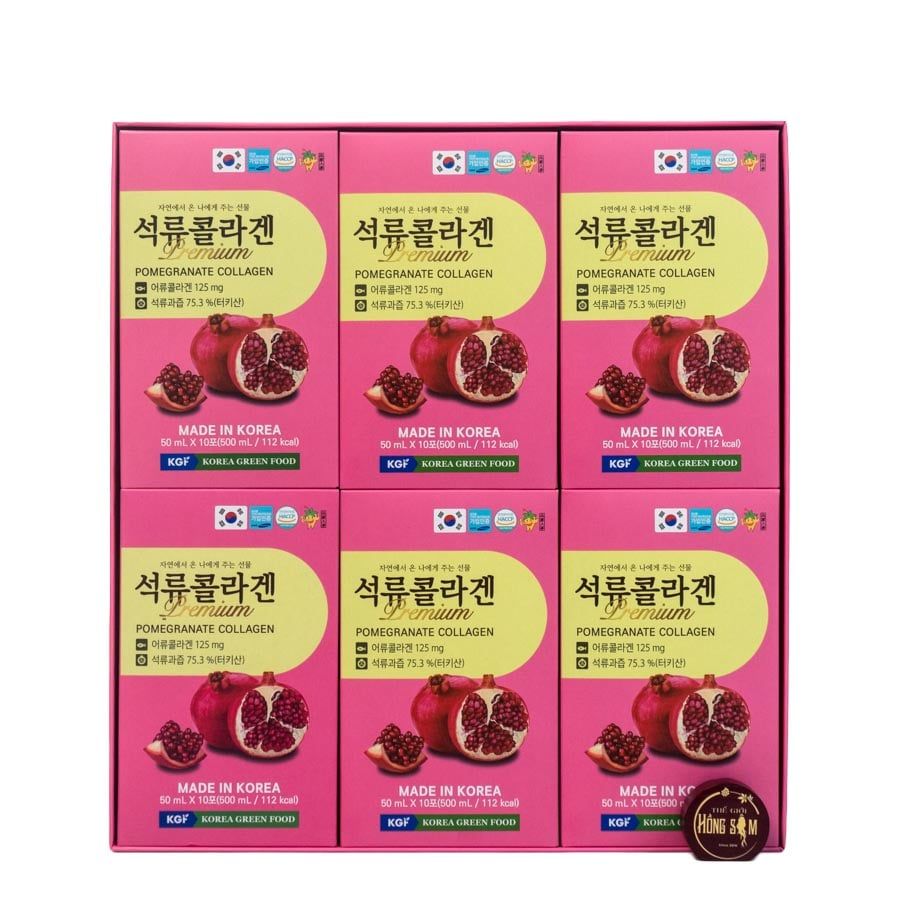 Nước Ép Lựu Premium Pomegranate Collagen KGF 50ml x 60 Gói
