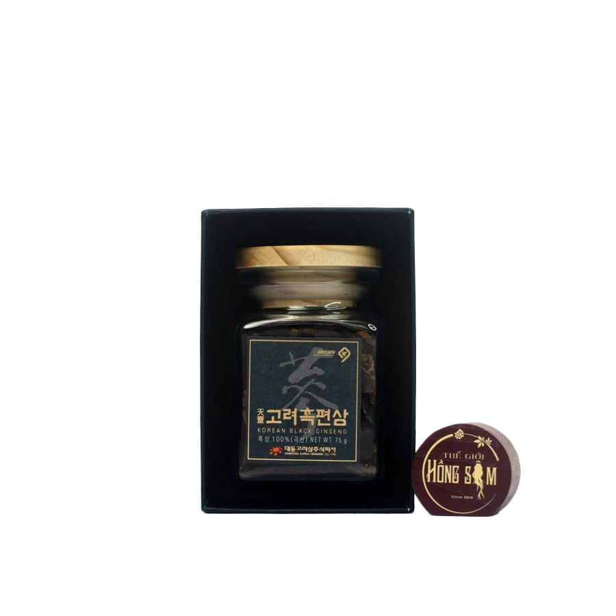 Hắc Sâm Củ Khô Daedong Thái Lát Lọ 75g