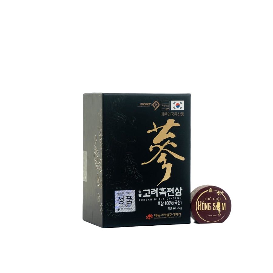 Hắc Sâm Củ Khô Daedong Thái Lát Lọ 75g