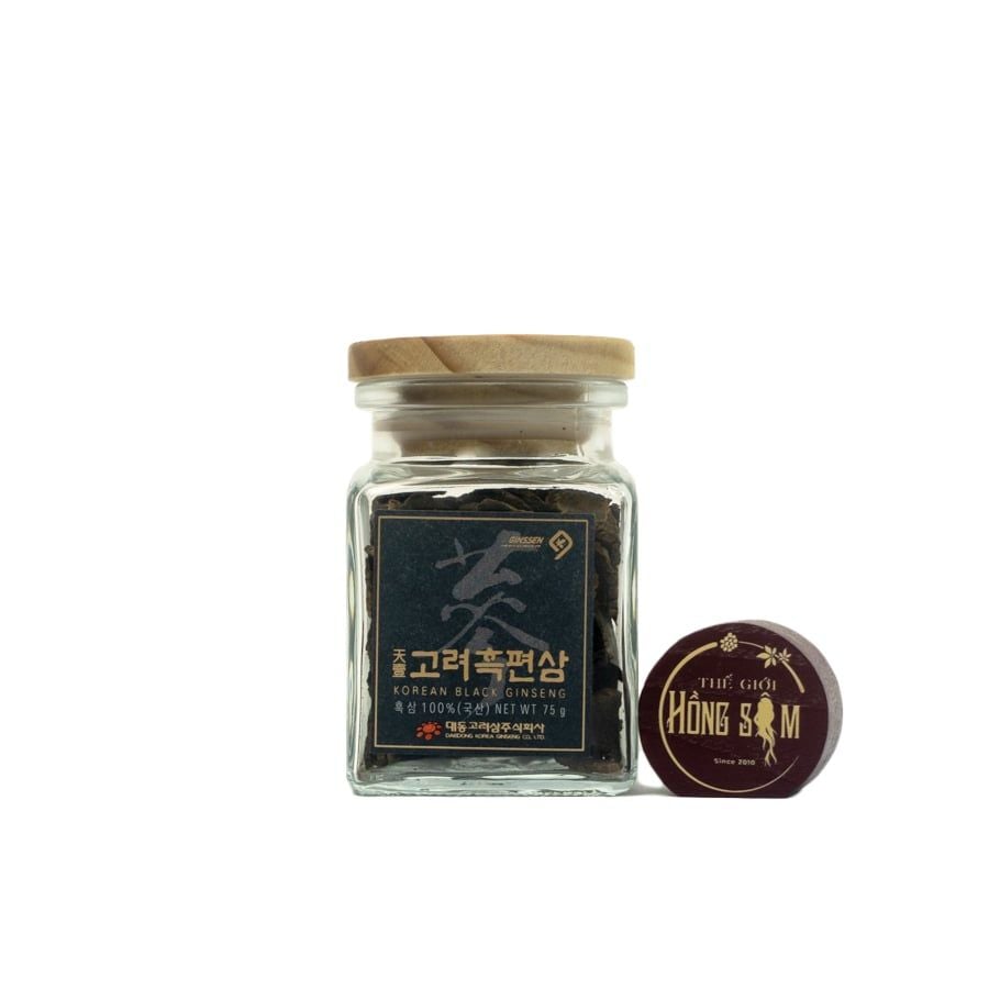 Hắc Sâm Củ Khô Daedong Thái Lát Lọ 75g