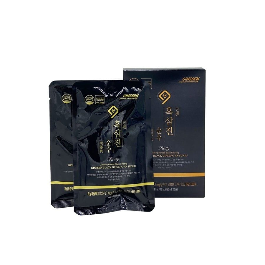 Nước Hắc Sâm Nguyên Chất Daedong Hàn Quốc Hộp 30 Gói x 60ml
