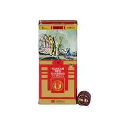 Hồng Sâm Củ Khô KGS Hàn Quốc Hộp Thiếc 300g Củ Trung (21 - 30 củ)