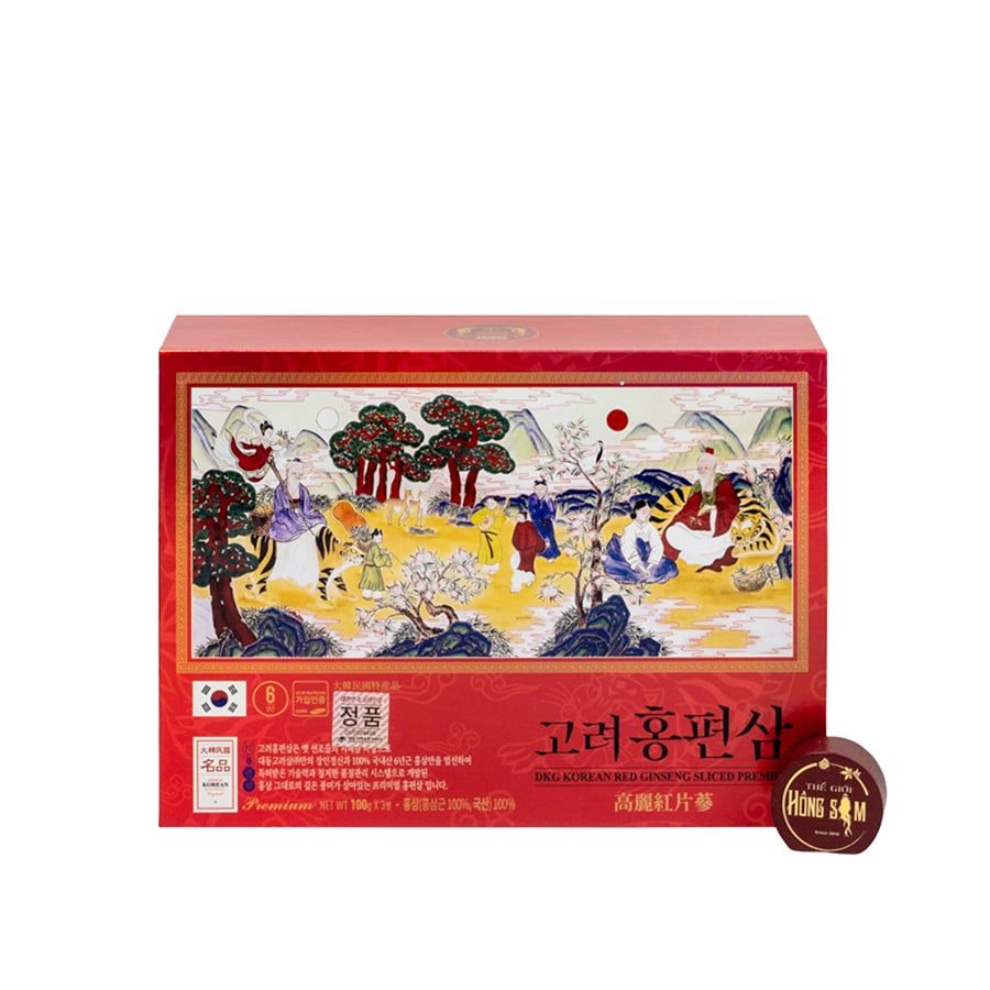 Hồng Sâm Thái Lát Cao Cấp DKG - 3 Lọ/Hộp (100g/Lọ)