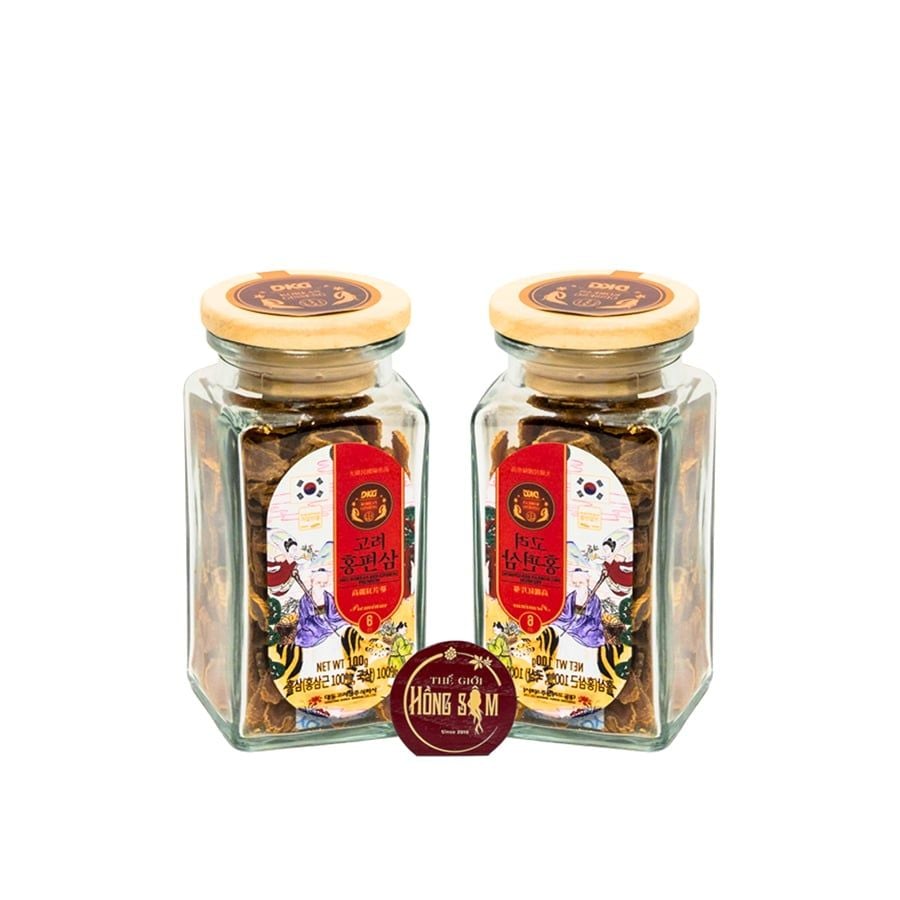 Hồng Sâm Thái Lát Cao Cấp DKG - 3 Lọ/Hộp (100g/Lọ)