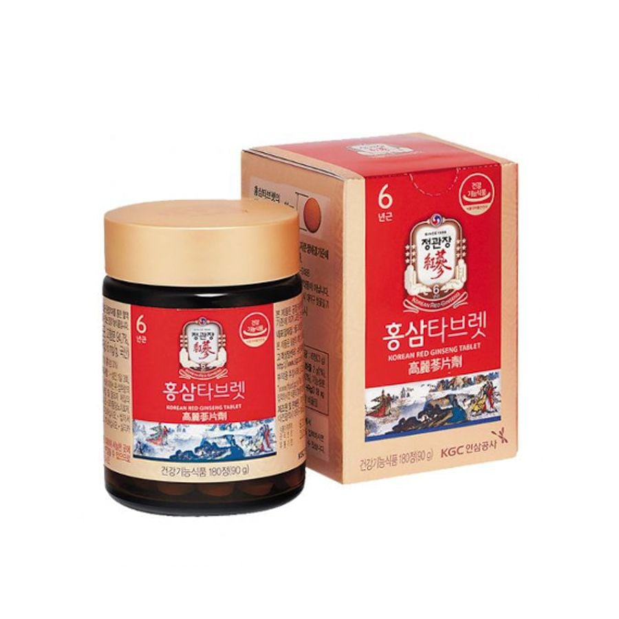 Hộp 180 Viên Hồng Sâm KGC Korean Red Ginseng Tablet Hàn Quốc (90g)
