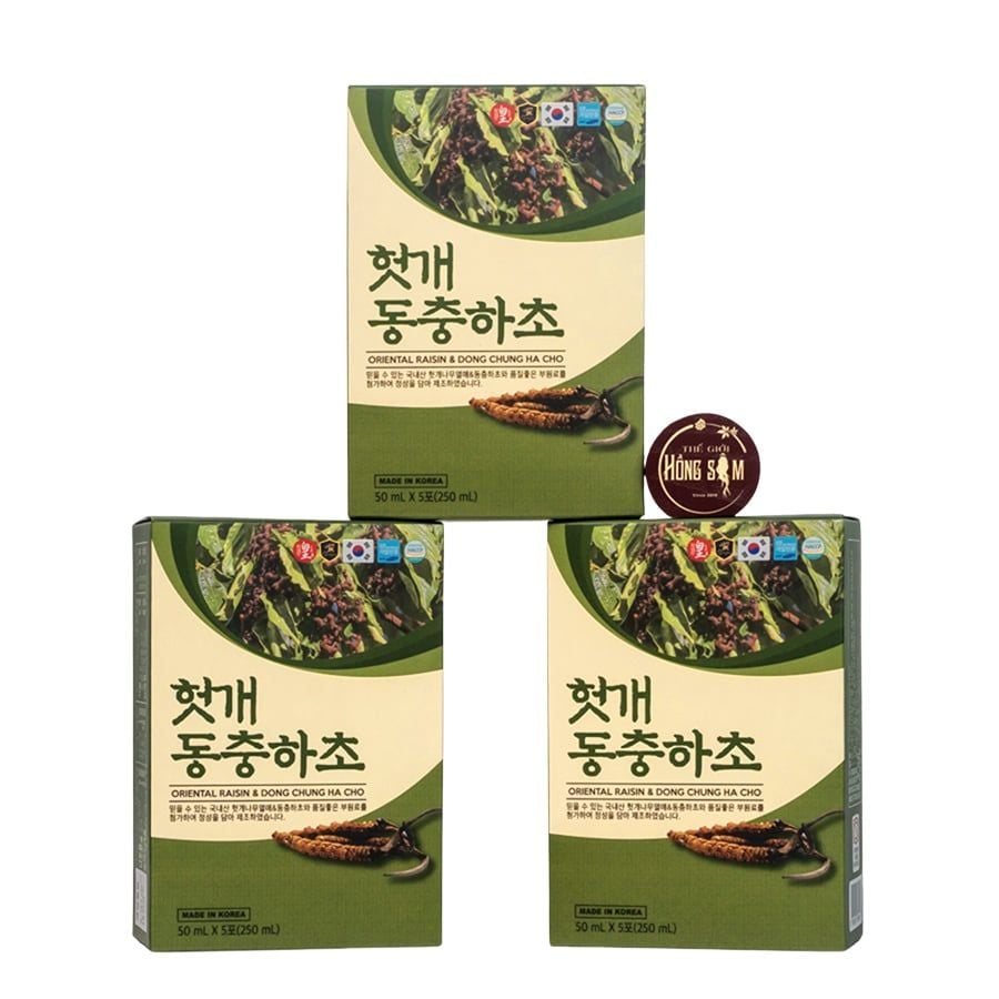 Nước Mát Gan Đông Trùng Hạ Thảo KGF Hộp 30 Gói x 50ml