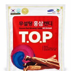 Kẹo Hồng Sâm Không Đường T.O.P Daesan Hàn Quốc Gói 500g