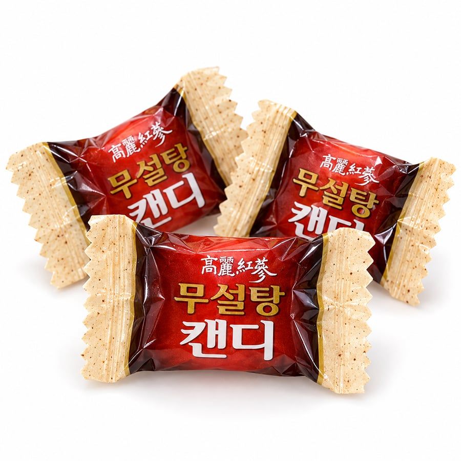 Kẹo Hồng Sâm Không Đường Hàn Quốc Gói 500g