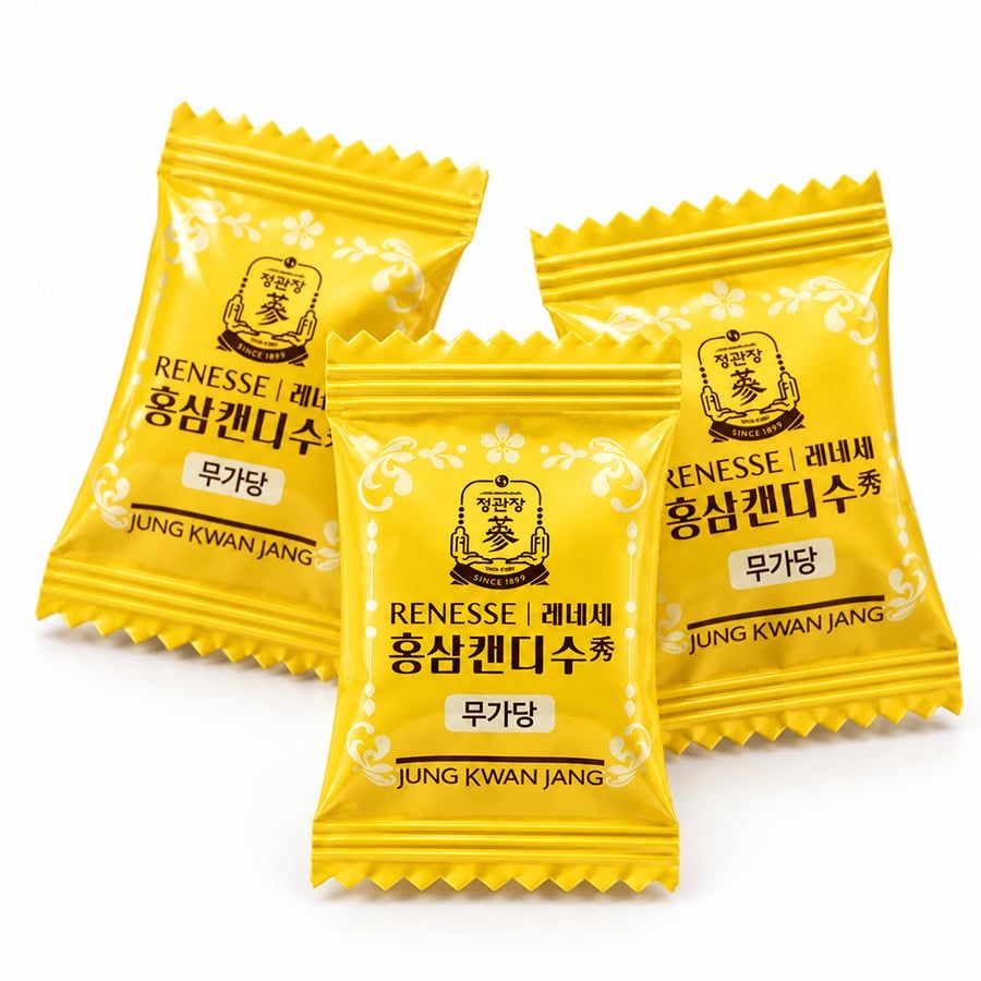 Kẹo Sâm Không Đường KGC Jung Kwan Jang Renesse Túi 240g