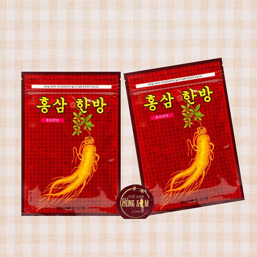Miếng Cao Dán Hồng Sâm Đỏ Hàn Quốc Gói 20 Miếng
