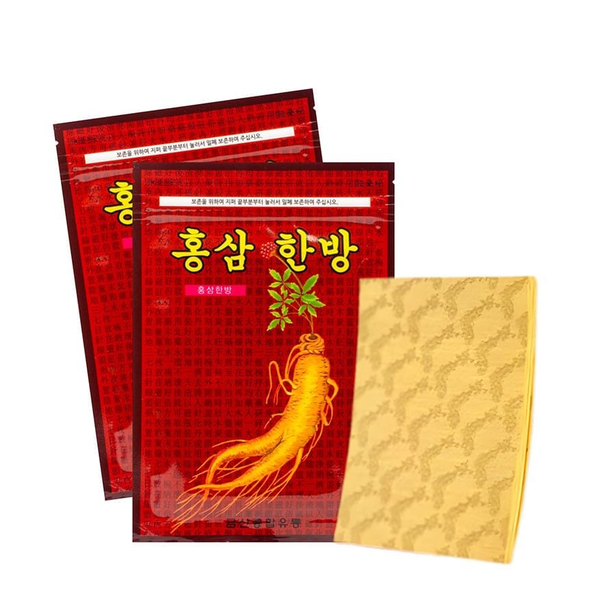 Miếng Cao Dán Hồng Sâm Đỏ Hàn Quốc Gói 20 Miếng