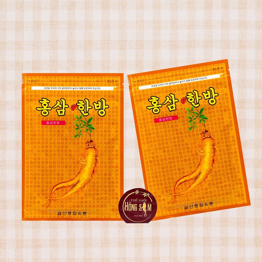 Miếng Cao Dán Hồng Sâm Vàng Hàn Quốc Gói 20 Miếng