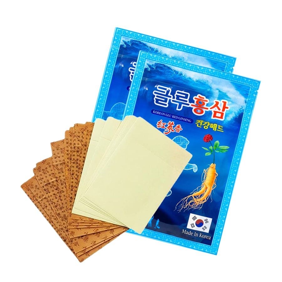 Miếng Cao Dán Hồng Sâm Xanh Hàn Quốc Gói 20 Miếng
