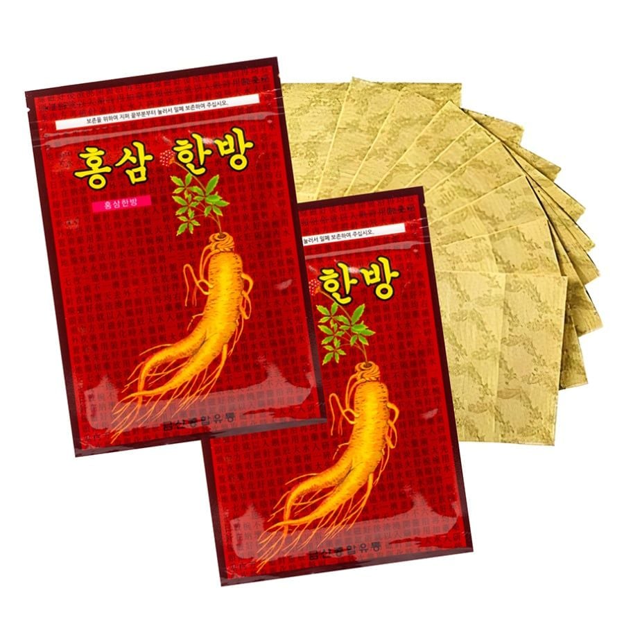 Miếng Cao Dán Hồng Sâm Đỏ Hàn Quốc Gói 20 Miếng