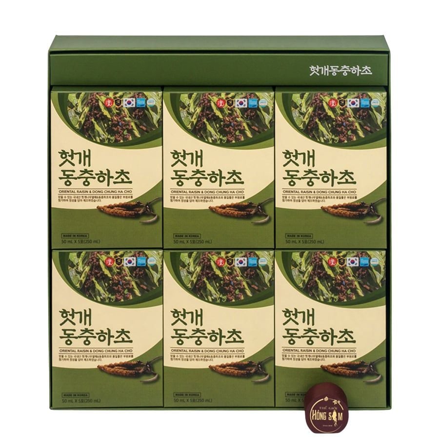 Nước Mát Gan Đông Trùng Hạ Thảo KGF Hộp 30 Gói x 50ml