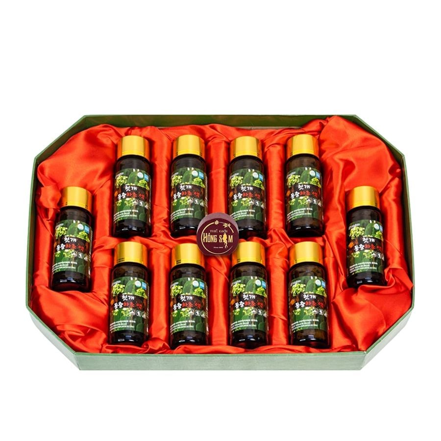 Nước Mát Gan Đông Trùng Hạ Thảo Well Bio Hộp 10 Chai x 100ml