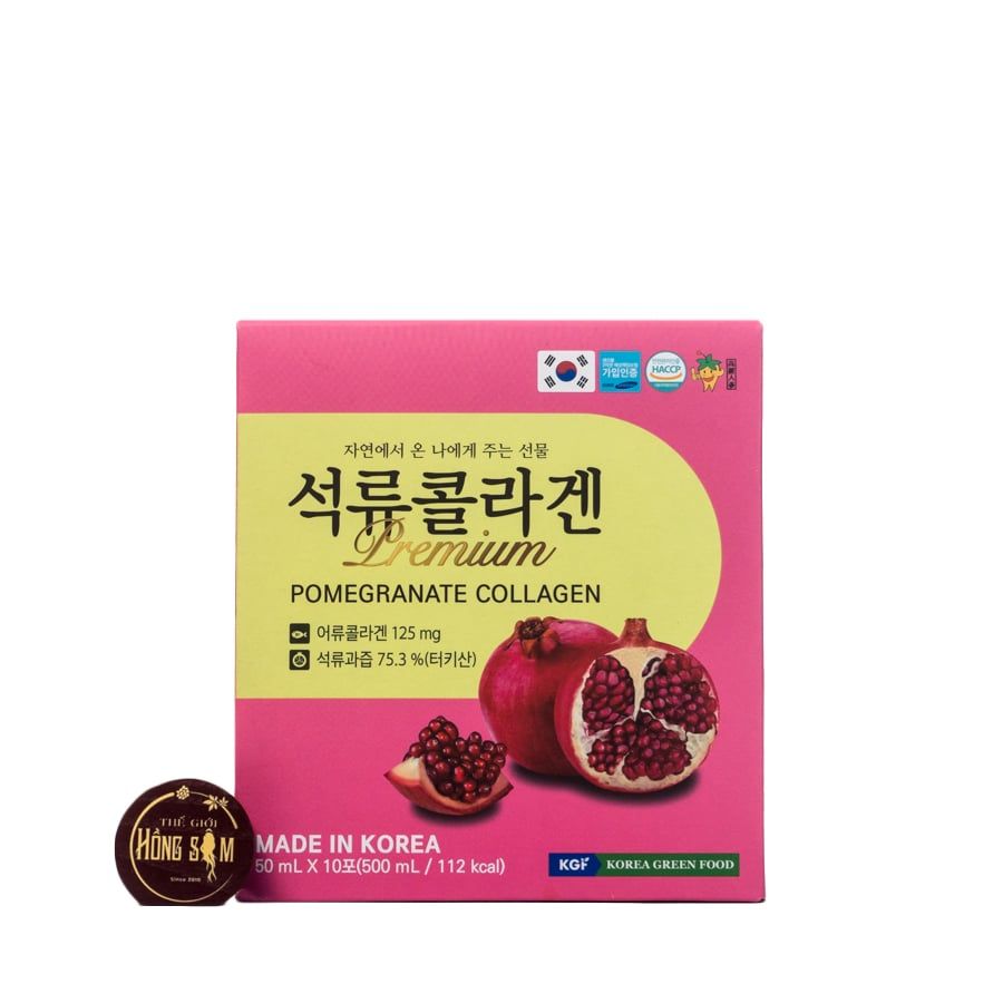 Nước Ép Lựu Premium Pomegranate Collagen KGF 50ml x 20 Gói