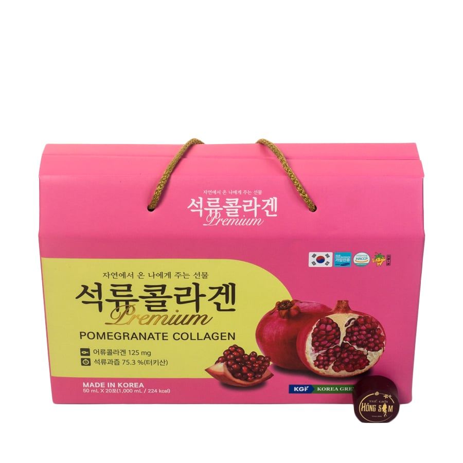 Nước Ép Lựu Premium Pomegranate Collagen KGF 50ml x 20 Gói