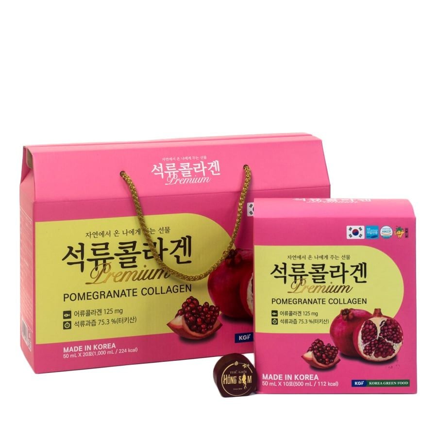 Nước Ép Lựu Premium Pomegranate Collagen KGF 50ml x 20 Gói