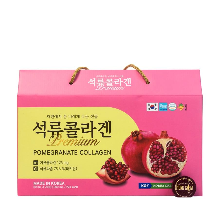 Nước Ép Lựu Premium Pomegranate Collagen KGF 50ml x 20 Gói