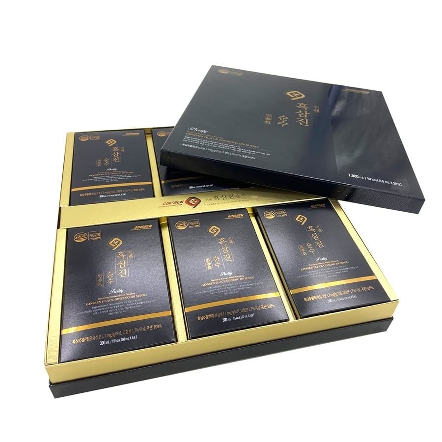 Nước Hắc Sâm Nguyên Chất Daedong Hàn Quốc Hộp 30 Gói x 60ml