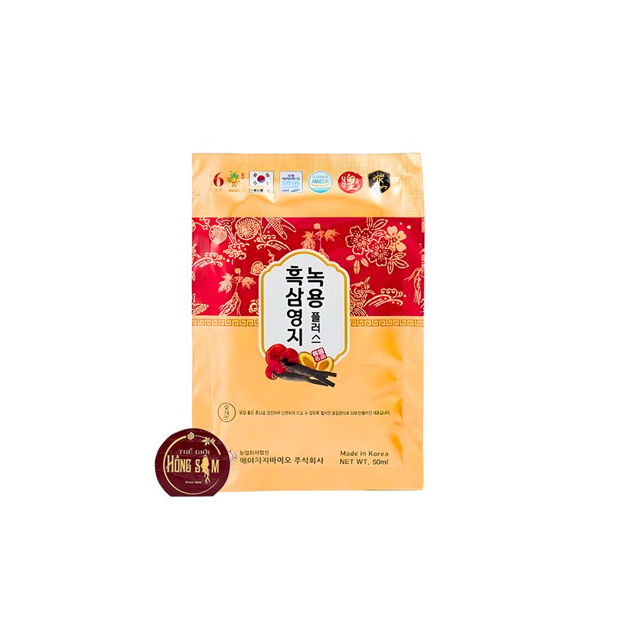 Nước Hắc Sâm Linh Chi Nhung Hươu Ginseng King Hộp 30 Gói x 50ml