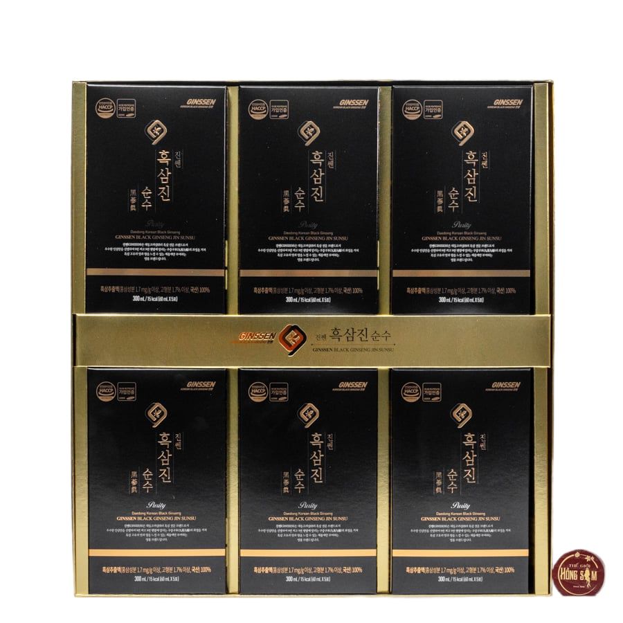 Nước Hắc Sâm Nguyên Chất Daedong Hàn Quốc Hộp 30 Gói x 60ml