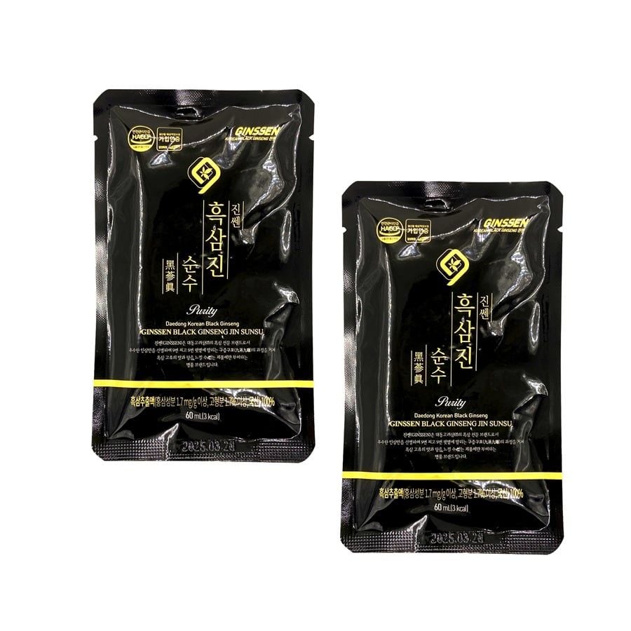 Nước Hắc Sâm Nguyên Chất Daedong Hàn Quốc Hộp 30 Gói x 60ml