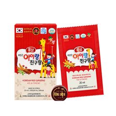 Nước Hồng Sâm Cho Bé Kid & Friend Bio-Science Hàn Quốc Hộp 30 Gói x 20ml