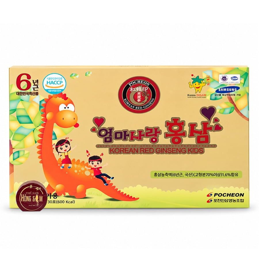 Nước Hồng Sâm Cho Bé Hươu Cao Cổ Pocheon Hộp 30 Gói x 20ml