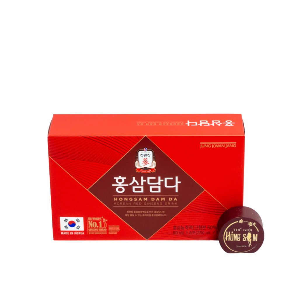 Nước Hồng Sâm Dam Da KGC Hộp 50ml x 30 Gói