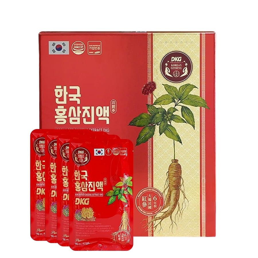 Nước Hồng Sâm Đông Trùng Hạ Thảo DKG Hàn Quốc Hộp 30 Gói x 70ml