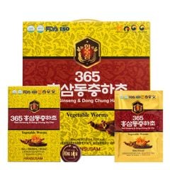 Nước Hồng Sâm Đông Trùng Hạ Thảo 365 Hansusam Hộp 60 gói x 50ml