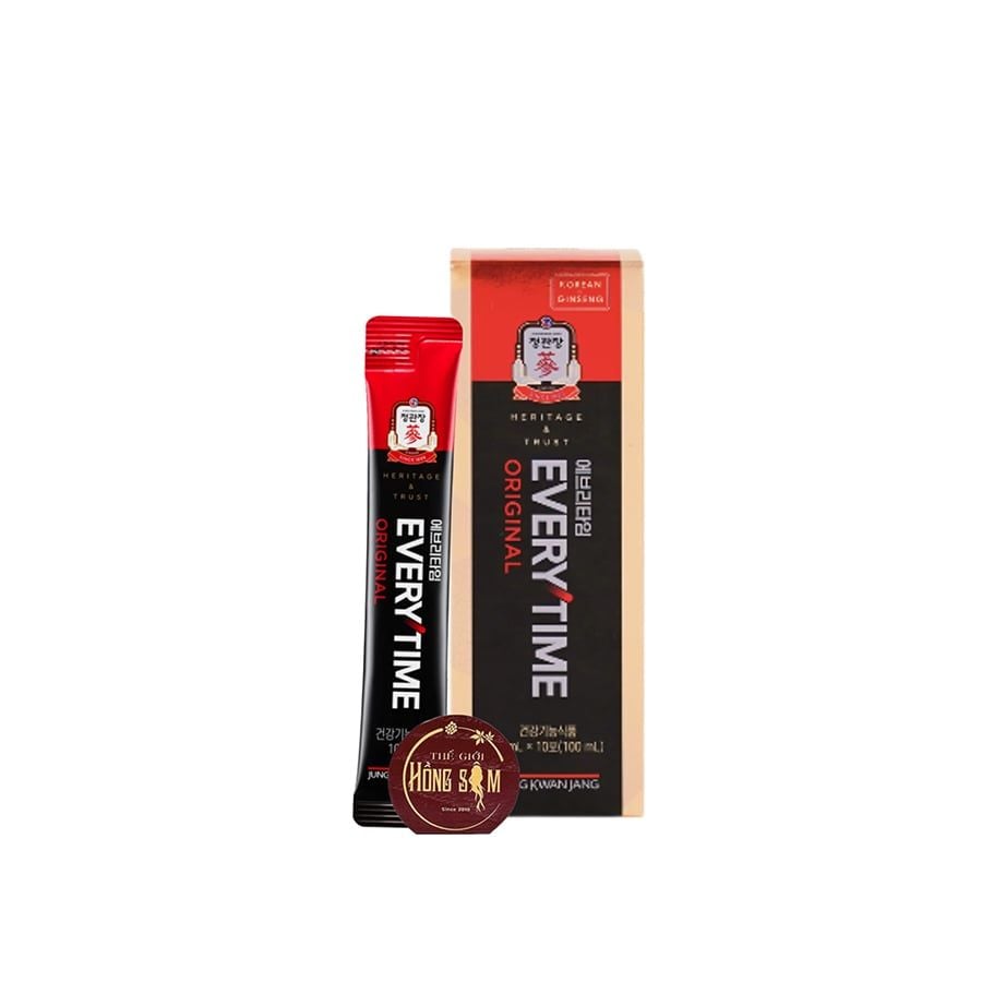 Nước Hồng Sâm Gói Extract Everytime Original 10ml x 30 gói KGC