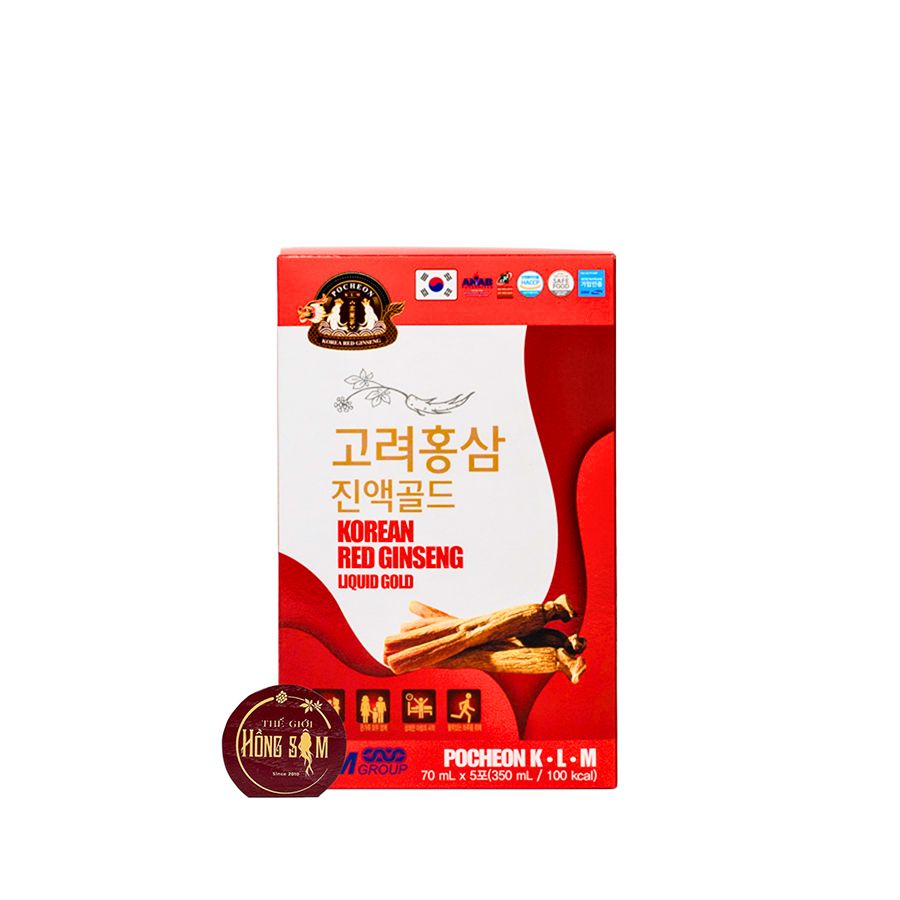 Nước Hồng Sâm Gold Pocheon Hàn Quốc Hộp 30 gói x 70ml
