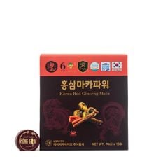 Nước Hồng Sâm Maca HG Bio Hộp 70ml x 20 Gói