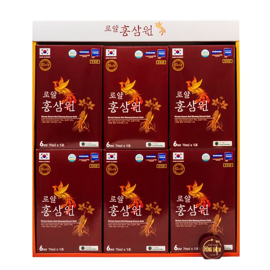 Nước Hồng Sâm Hoàng Gia Gold Hàn Quốc Hộp 30 Gói x 70ml
