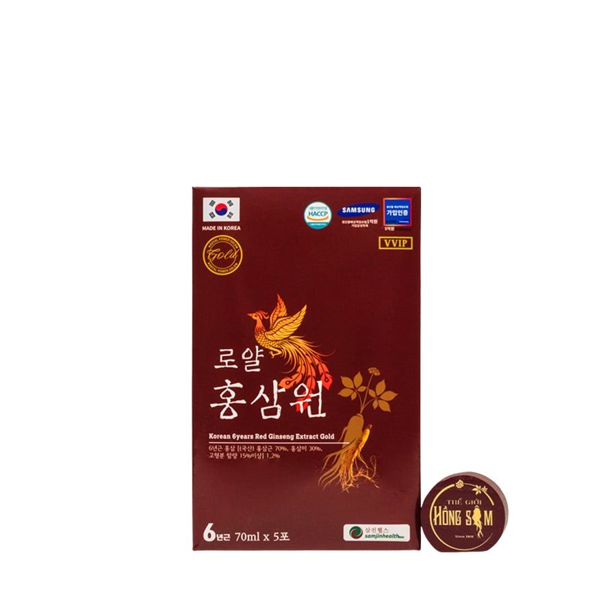 Nước Hồng Sâm Hoàng Gia Gold Hàn Quốc Hộp 30 Gói x 70ml