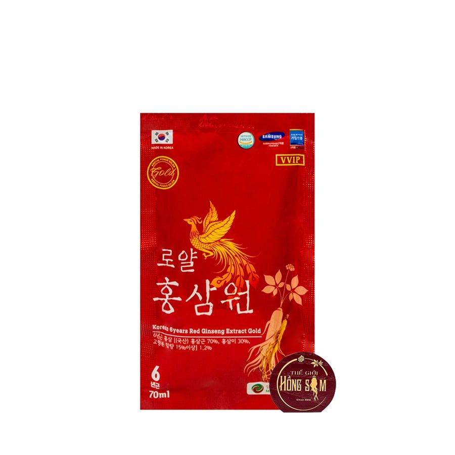 Nước Hồng Sâm Hoàng Gia Gold Hàn Quốc Hộp 30 Gói x 70ml