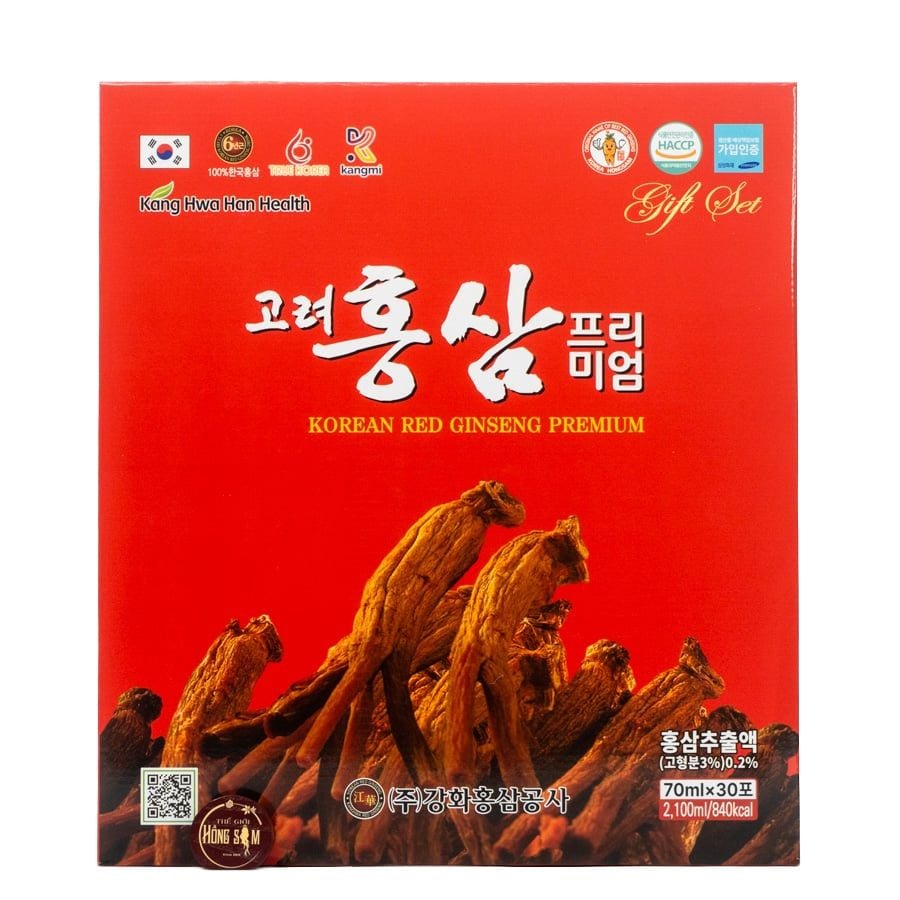 Nước Hồng Sâm KangHwa Hàn Quốc Hộp 30 Gói x 70ml