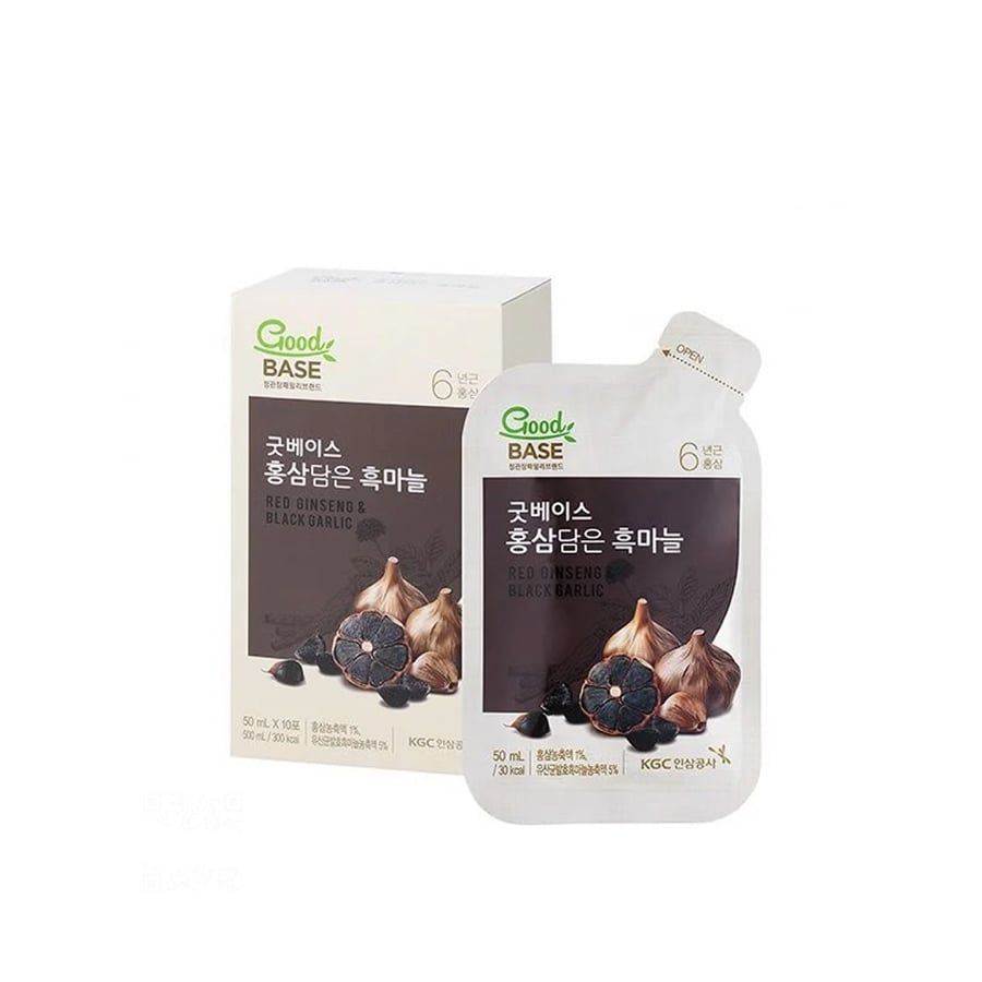 Nước Hồng Sâm KGC Goodbase Vị Tỏi Đen Hộp 30 Gói x 50ml