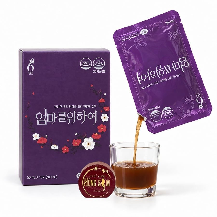 Nước Hồng Sâm Cho Nữ KGS Hàn Quốc Hộp 30 Gói x 50ml